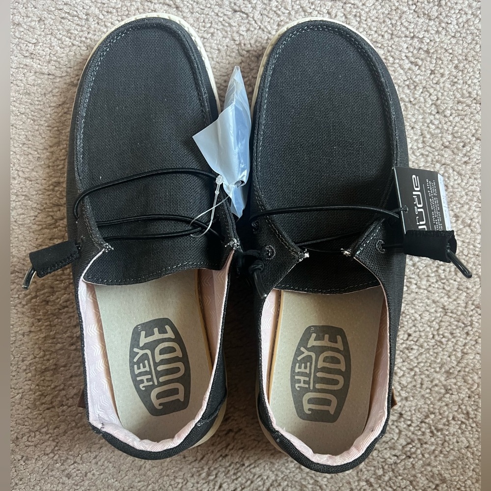 Hey Dude womens Blackish Gray shoes